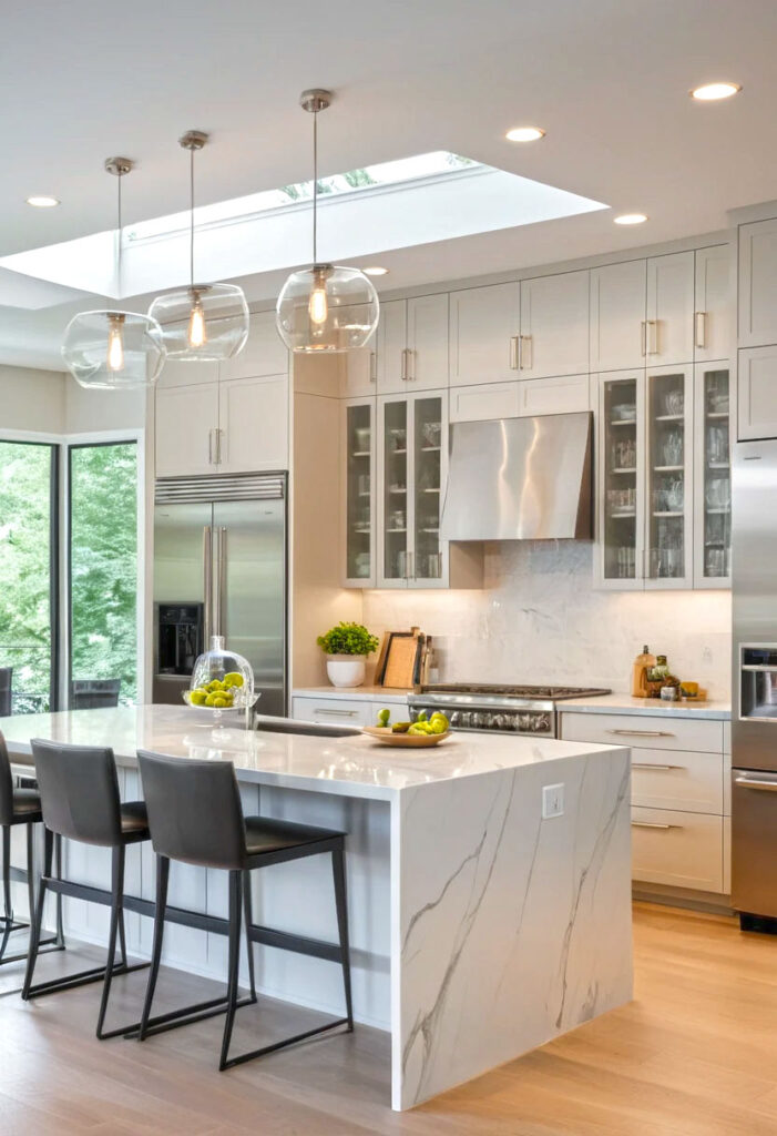 11. Contemporary Kitchen Designs With Glass And Light 2