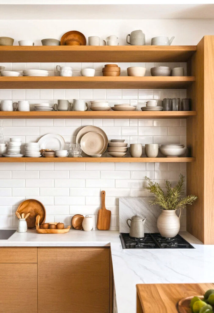 19. A Modern Cozy Space With Open Cabinets 1