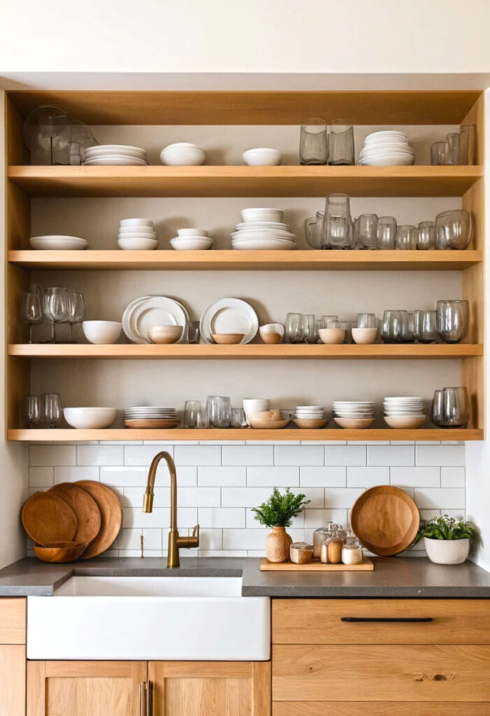 19. A Modern Cozy Space With Open Cabinets 2