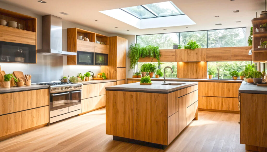 A Future Ready Sustainable Kitchen Where Smart Tech Clean Energy And Eco Conscious Design Work Together To Slash Power Use Without Sacrificing Style 2