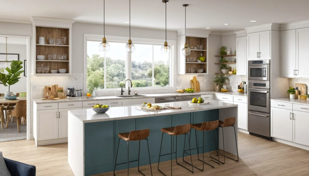 An Open Concept Kitchen Brings Airy Freedom And Easy Flow But It Also Exposes Every Sound Smell And Bit Of Clutter In The Space 5