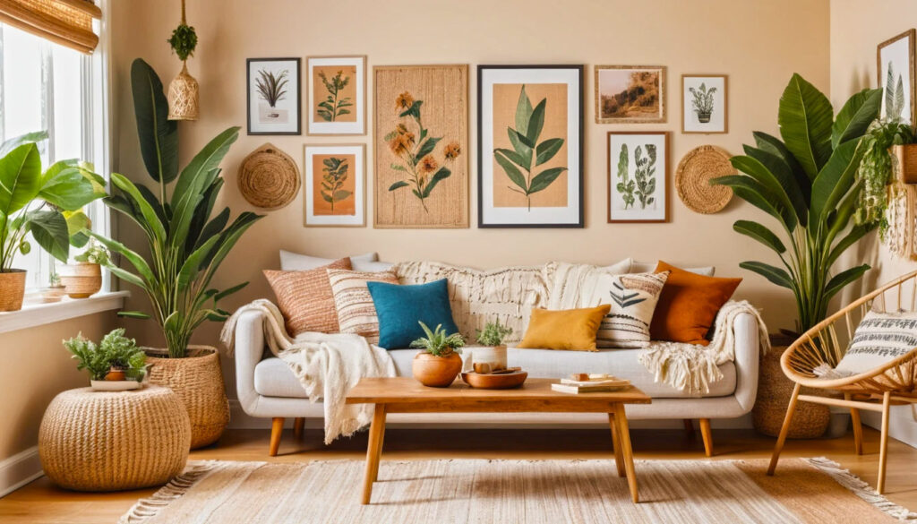 The Boho Collage Wall Give Your Walls A Free Spirited Makeover With A Boho Collage That Blends Art Prints Polaroids And Handmade Pieces In Layered Harmony 1