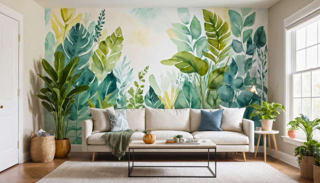 The Creative Wall Mural Transform Any Blank Wall Into A Bold Expression Of Personality. Paint Your Own Mural—abstract Shapes Soft Gradients Or Nature Inspired Designs 1