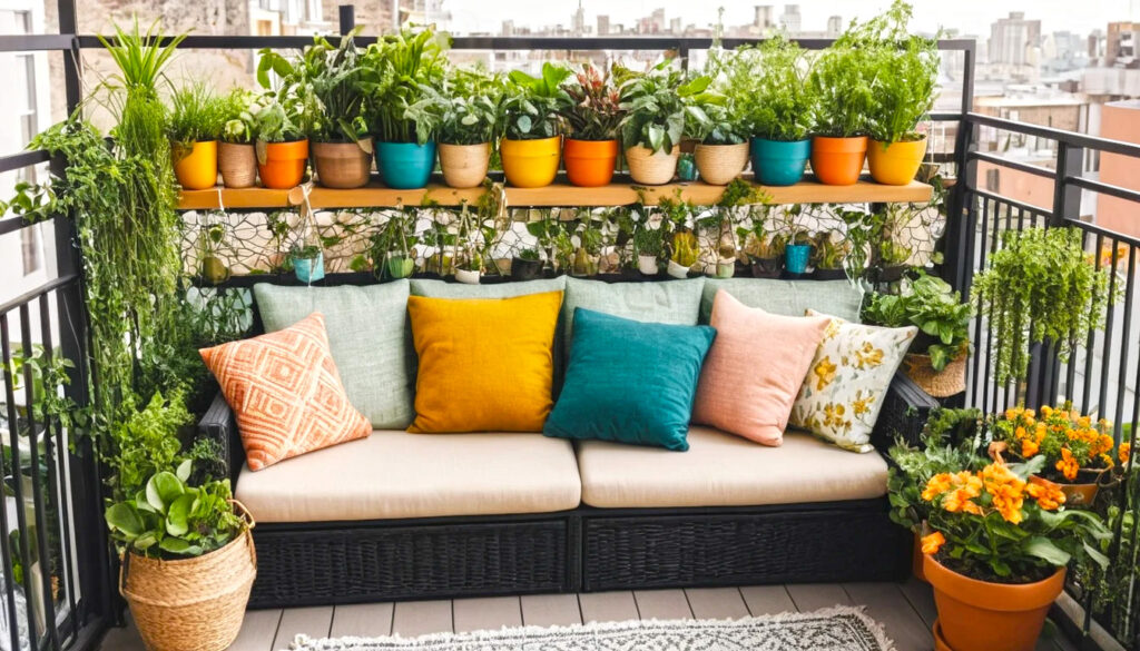 Tiny Balcony Bold Personality—proof That Small Spaces Can Bloom With Style 1