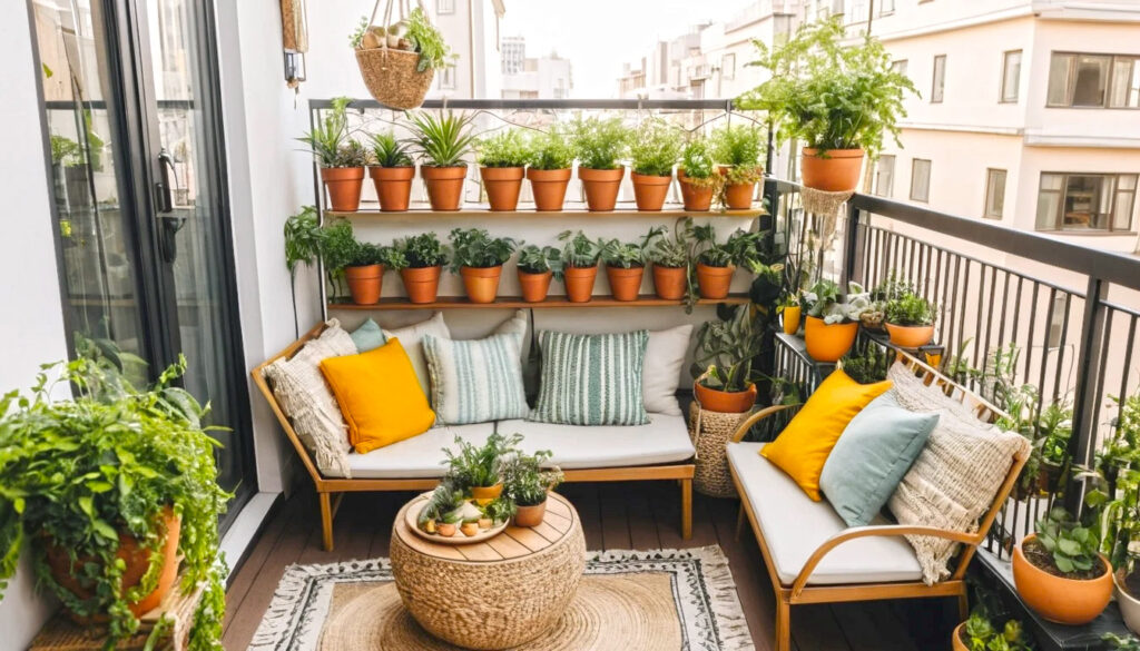 Tiny Balcony Bold Personality—proof That Small Spaces Can Bloom With Style 2