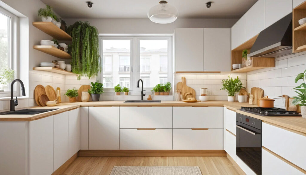 Designing a small apartment kitchen: tiny spaces, big style