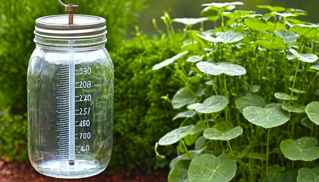 Build Mason Jar DIY Rain Gauge Home Made Rainfall Meter 1