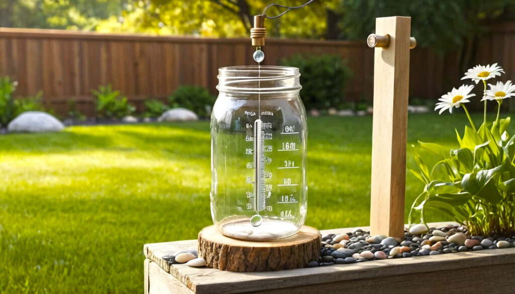 Build Mason Jar DIY Rain Gauge Home Made Rainfall Meter