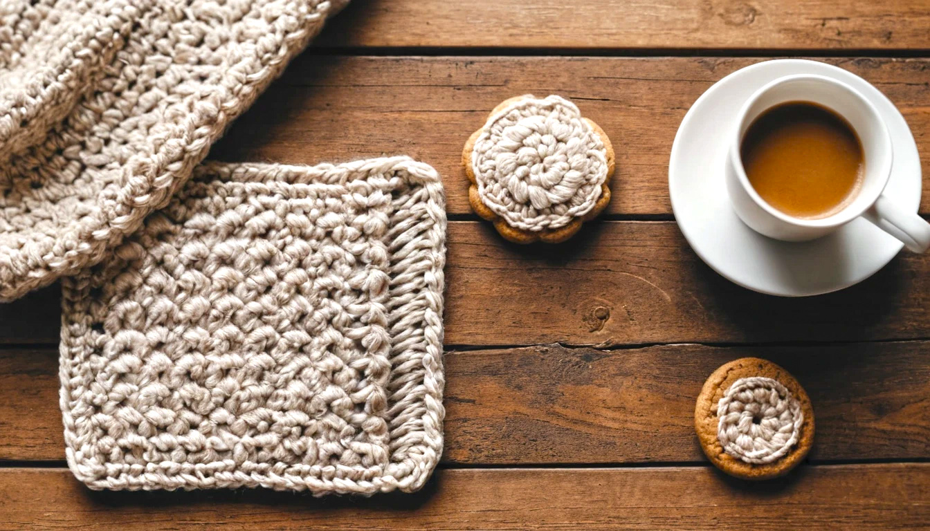 How to make crochet mug rug