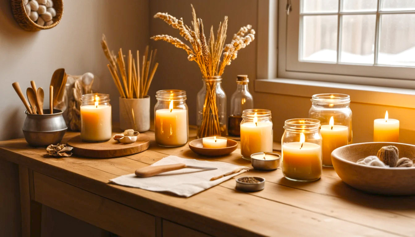 How to make hand poured soy candles