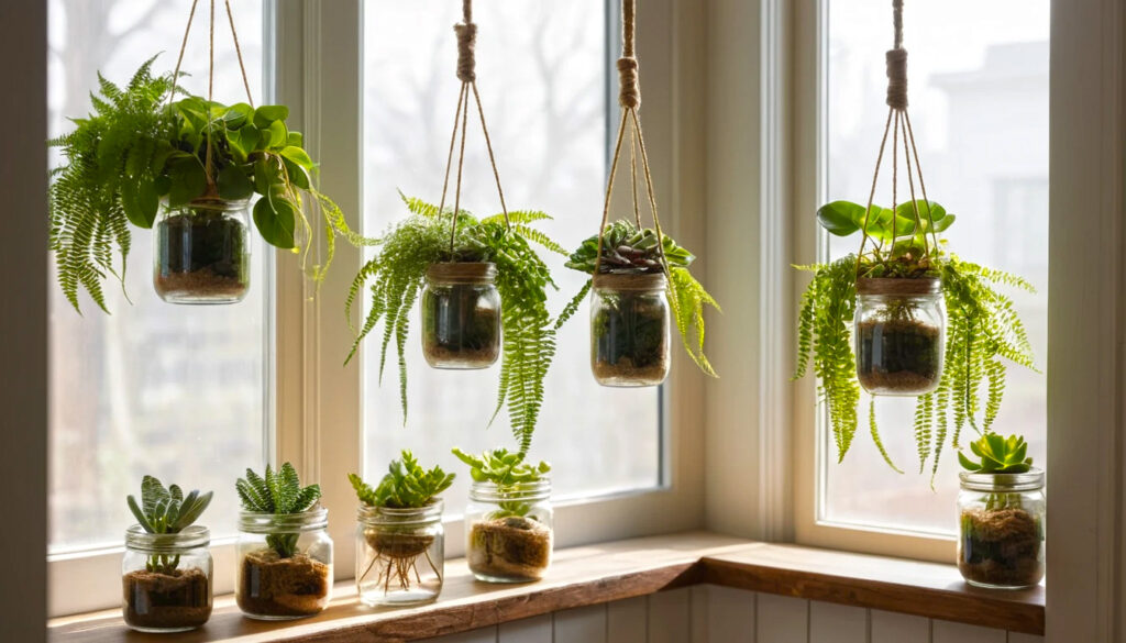 How To Make Mason Jar Floating Plant Holders 2