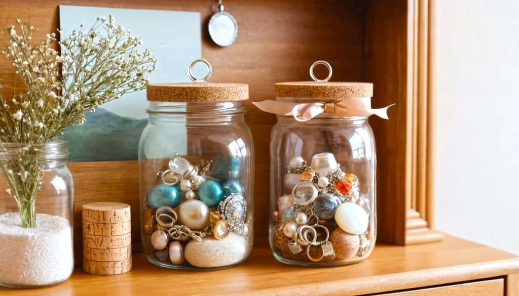 How To Make Mason Jar Jewelry Holder 2