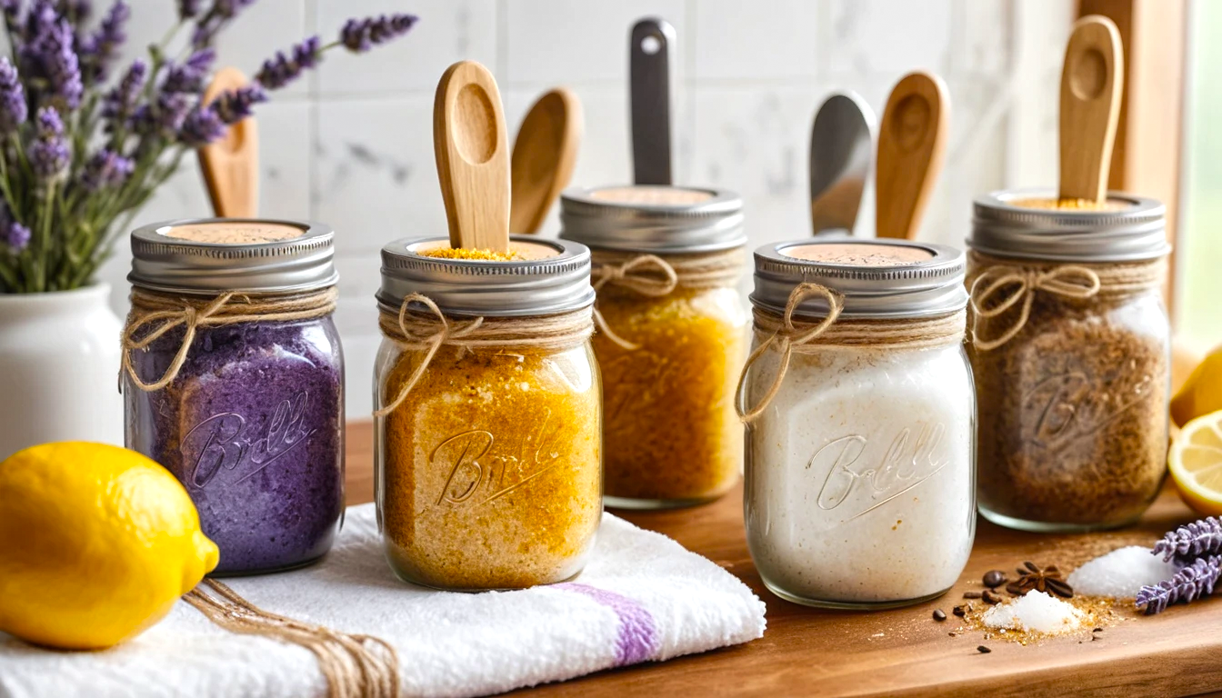 How to make mason jar sugar scrub?