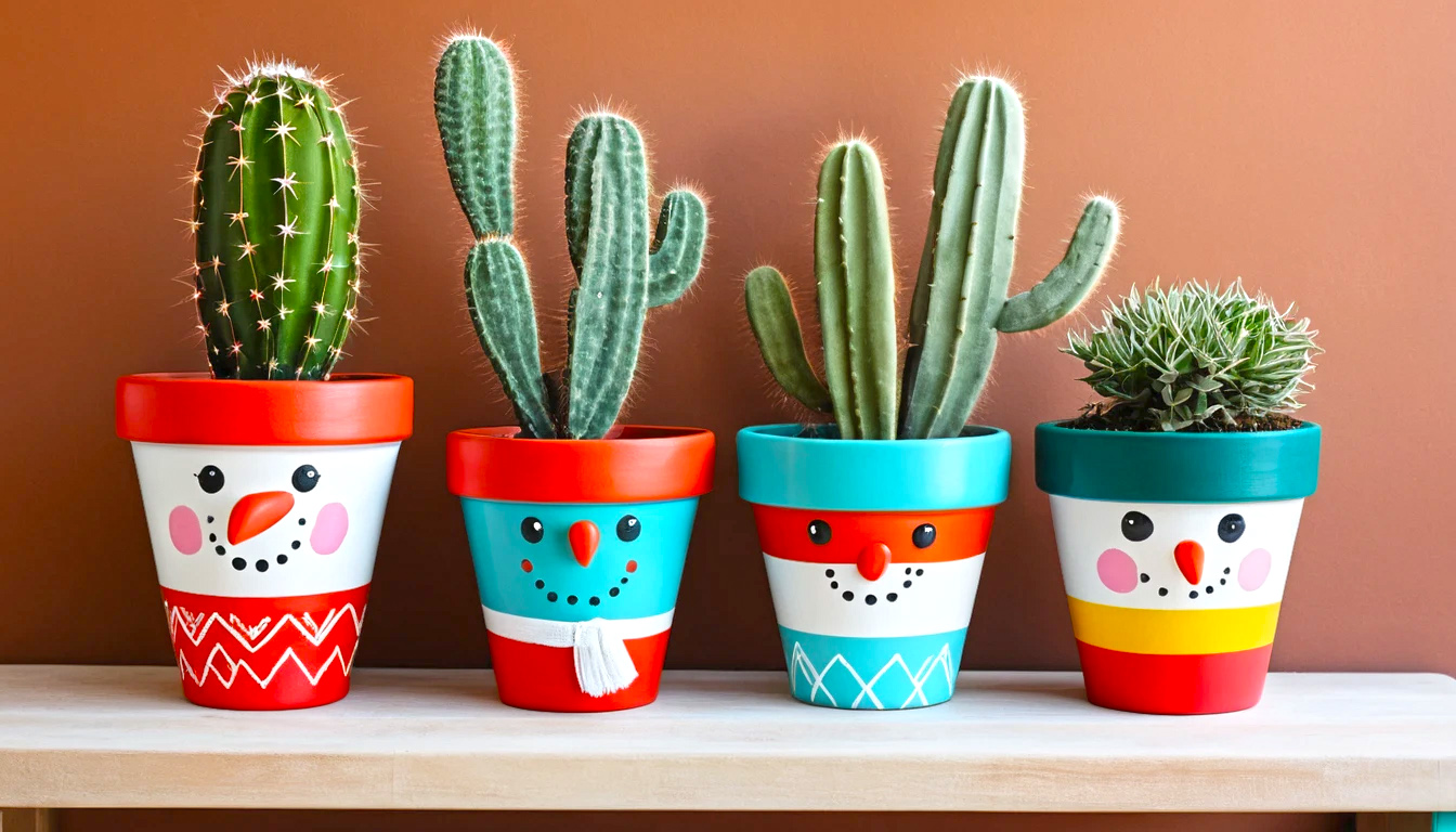 How To Turn Any Painted Plant Pot Into A Holiday Headliner