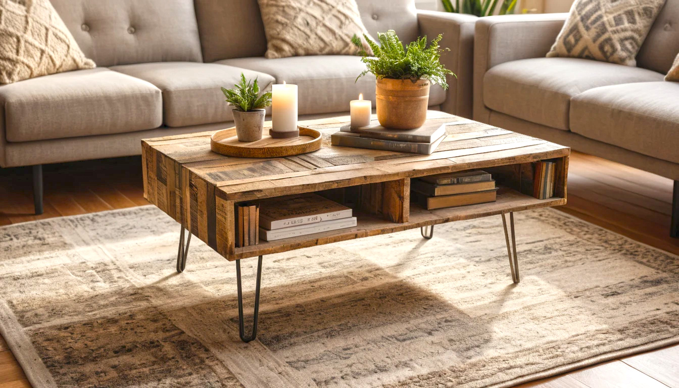 Coffee Table Made From Pallet Wood