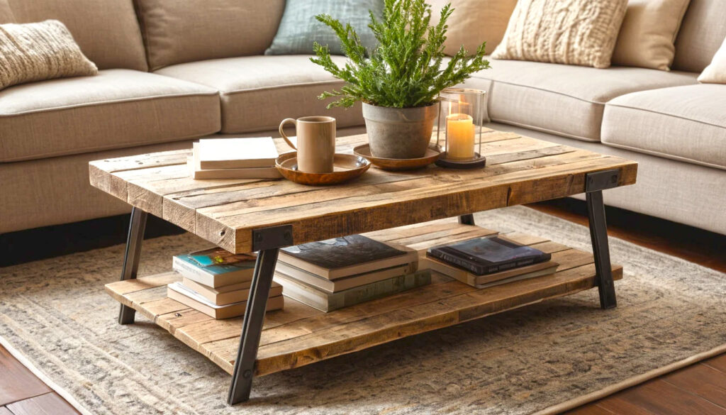 Coffee Table Made From Pallet Wood 2